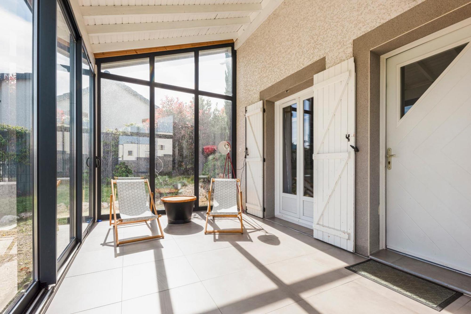 Beau loft face aux vignes - 75 m² avec véranda Crozes-Hermitage Esterno foto